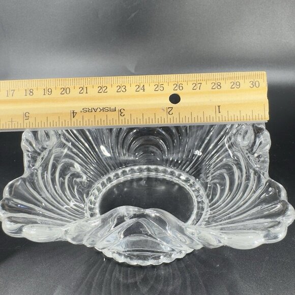 Cambridge Glass Company Caprice Clear With Handles Manganese 365nm Green UV Glow - Picture 7 of 14